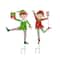 Glitzhome® 3ft. Metal Dancing Elf Yard Stake Set